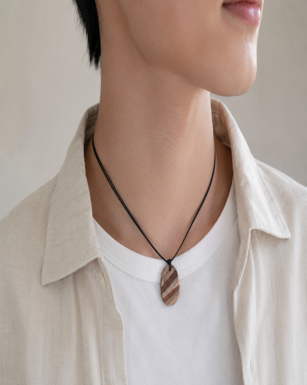 Handmade Wooden Pendant Necklace