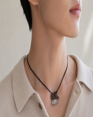Handmade Wooden Pendant Necklace