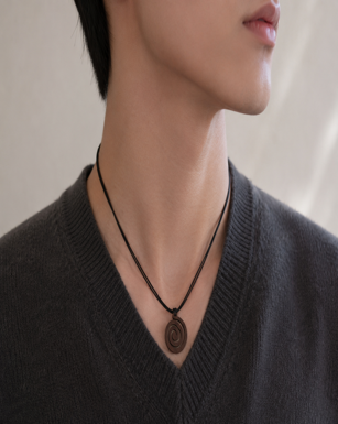 Handmade Wooden Pendant Necklace