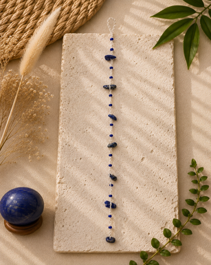 Wax Thread Brass & Stone Anklet